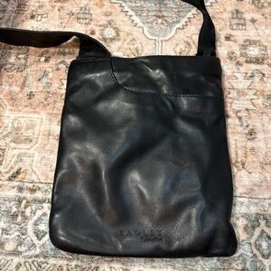 Radley London Black Leather Crossbody Bag